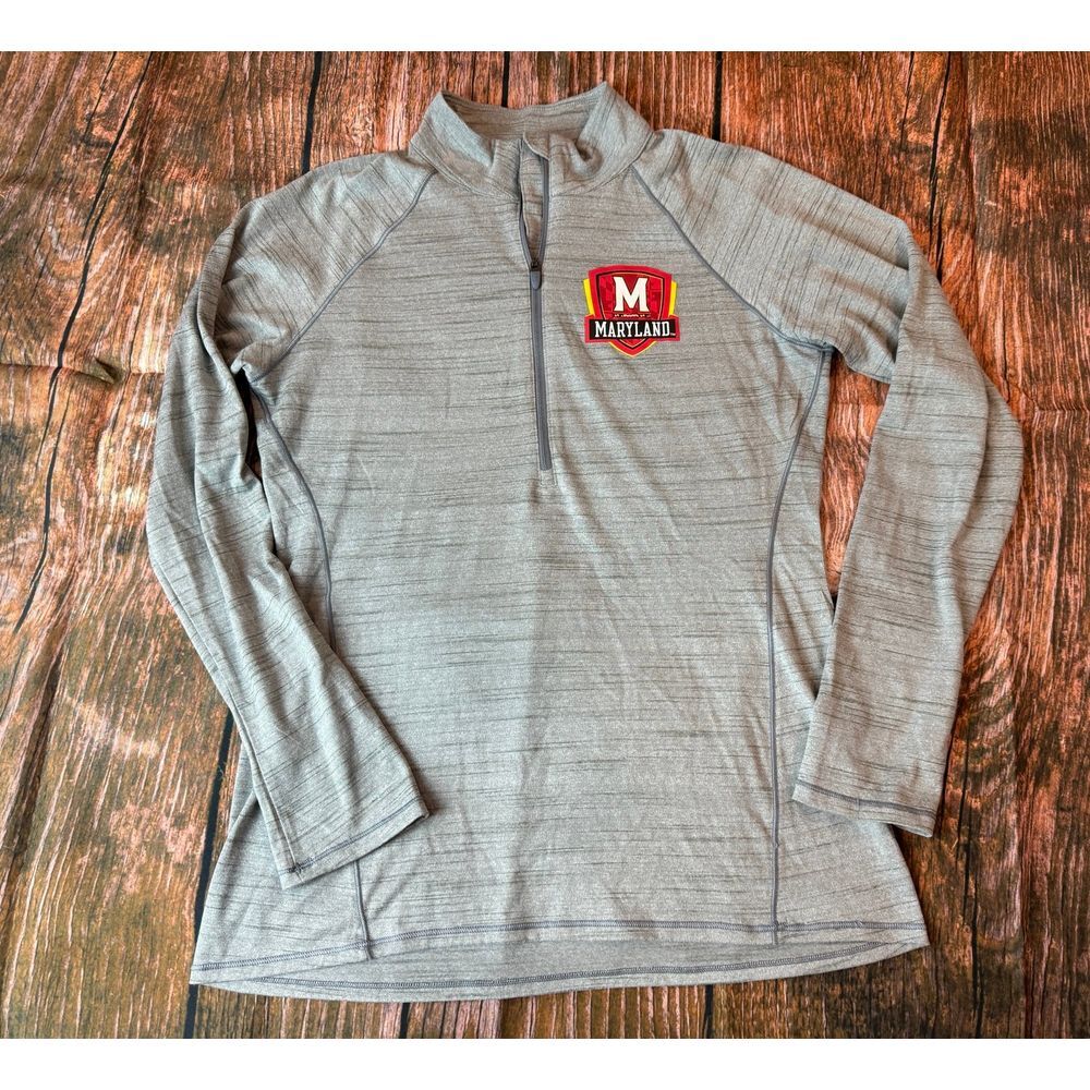 Under Armour gray Maryland 1/4 zip pullover M - Picture 2 of 8